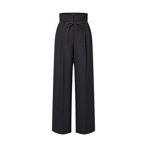 Pantalon de tailleur à ceinture nouée 